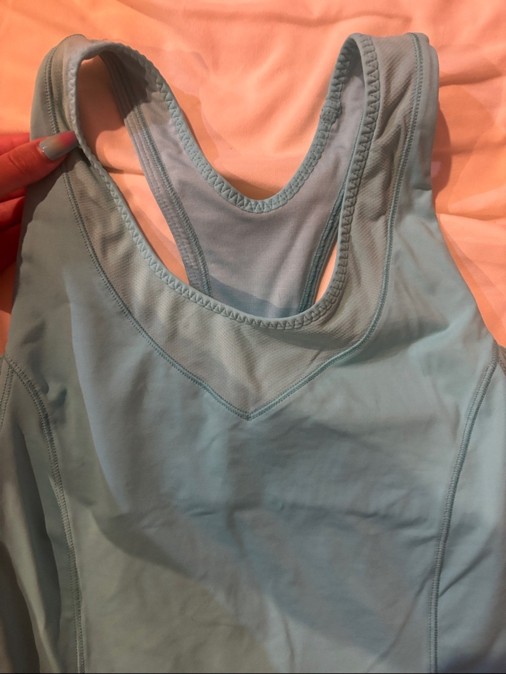 lululemon blue racerback cinched tank 🩵🍋 - Picture 3 of 4